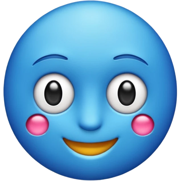 O emoji azul com o selo verificado dentro emoji
