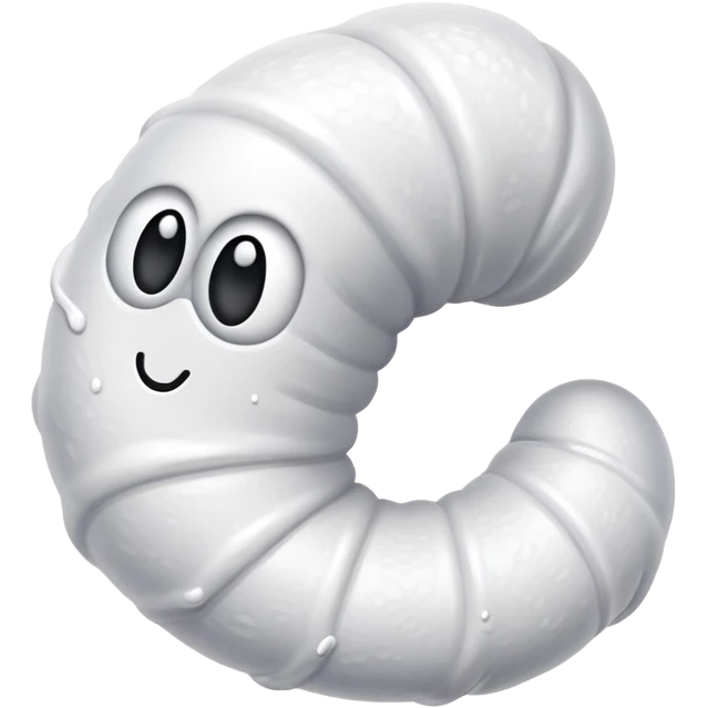 worm with white paint on him emoji