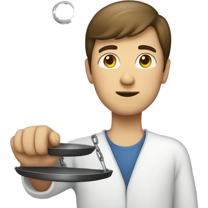 person holding mass scales  emoji