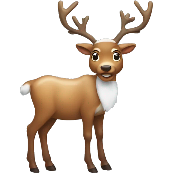 christmas reindeer emoji