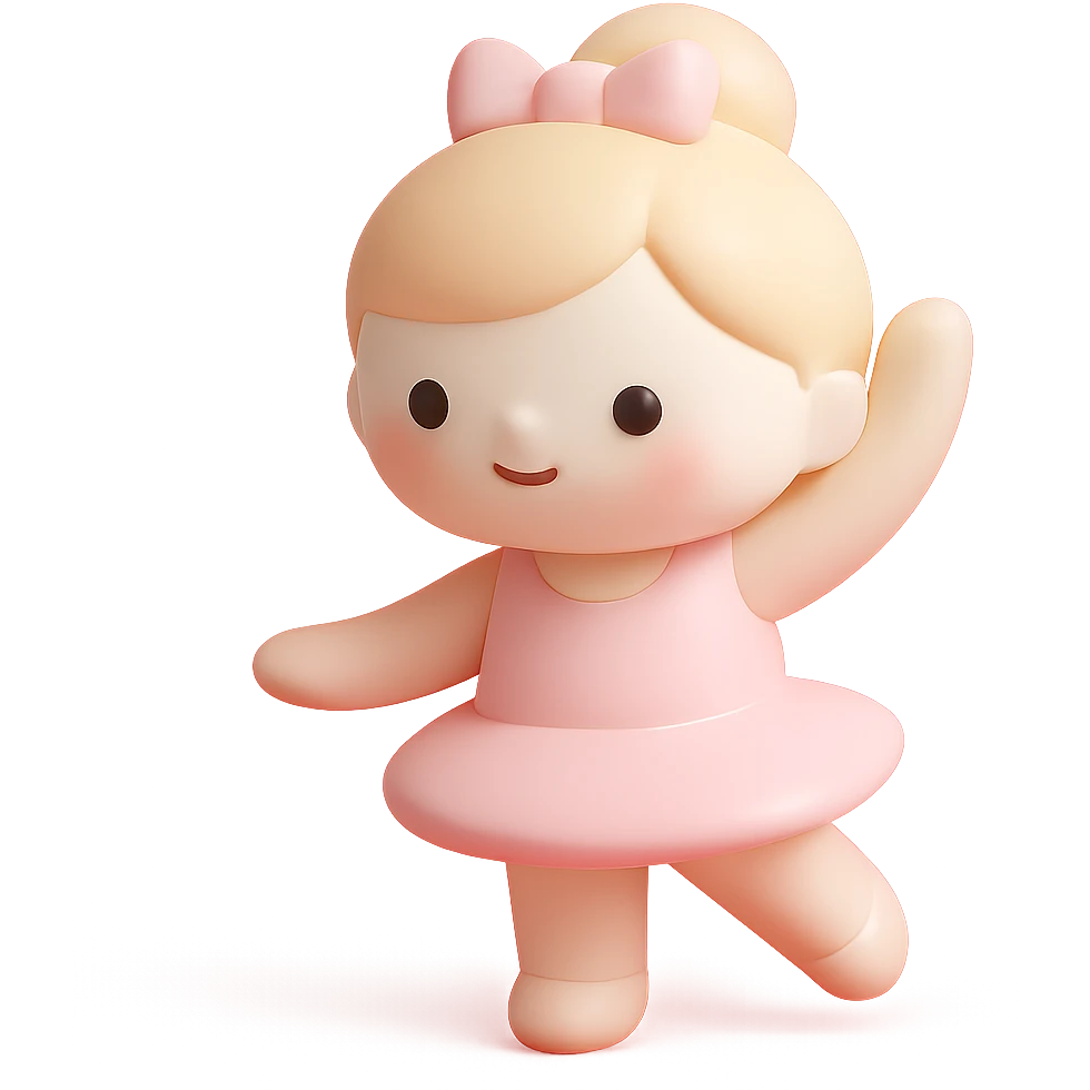 white baby girl dancer emoji