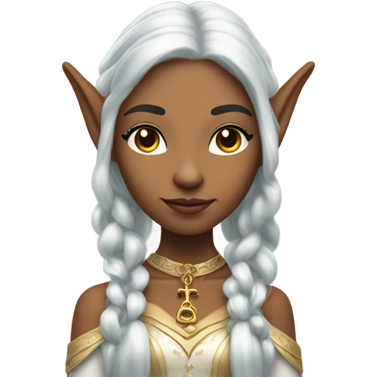 an elf woman login holding a big key emoji