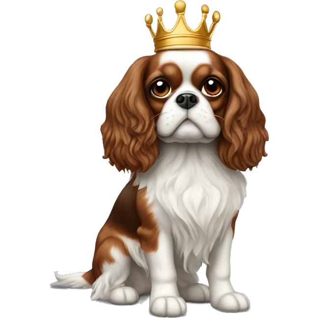 Miniature King Charles spaniel dog emoji