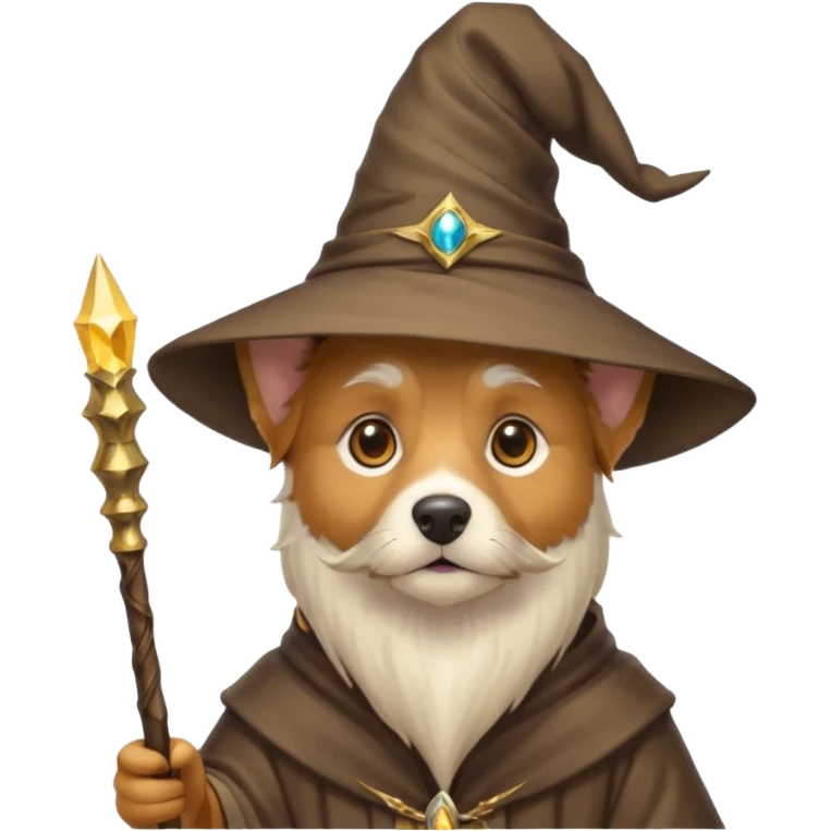 Dog wizard emoji
