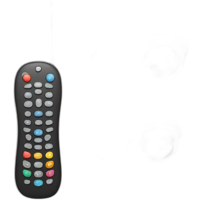 Remote control and eye glasses emoji