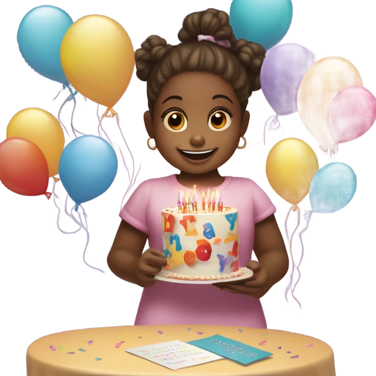 Thank you mommy for lil sister , birthday  emoji