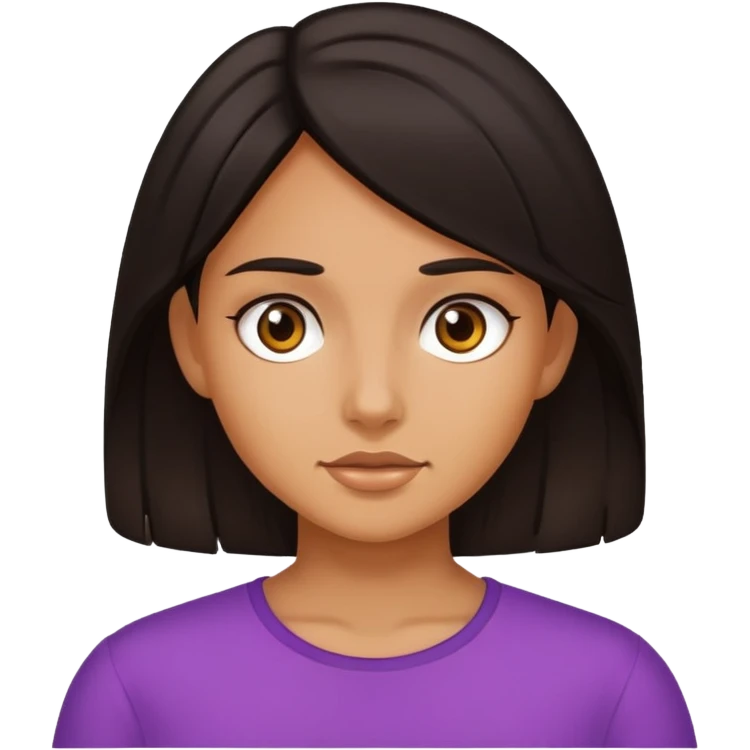Woohoo girl dark hair emoji