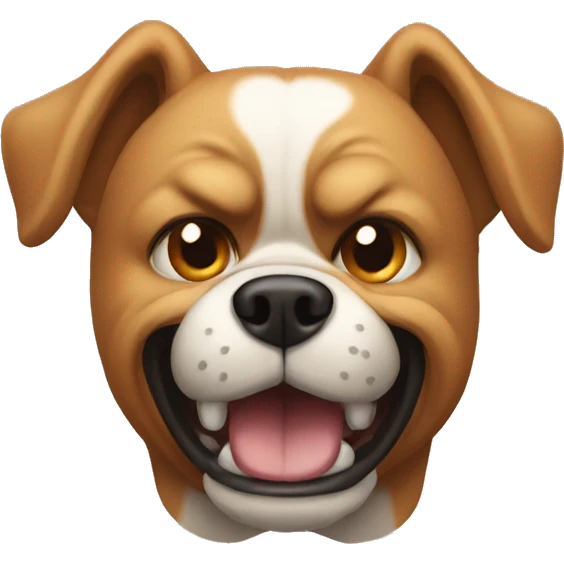 The angry dog emoji