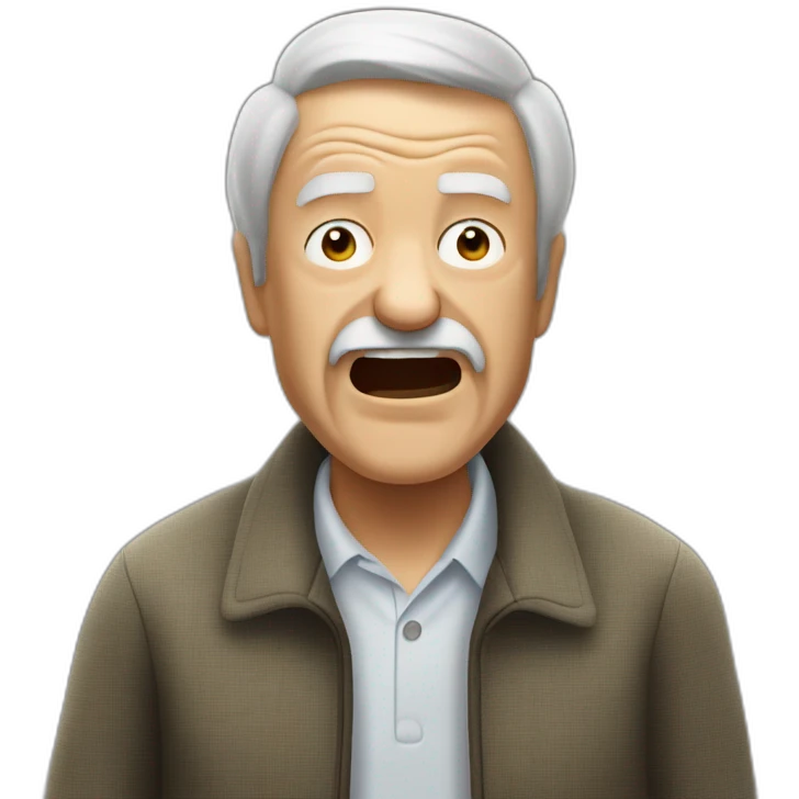 old man yelling at renfe emoji