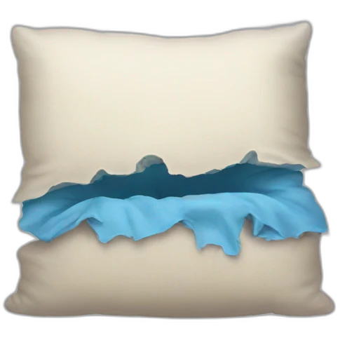 Ripped pillow emoji