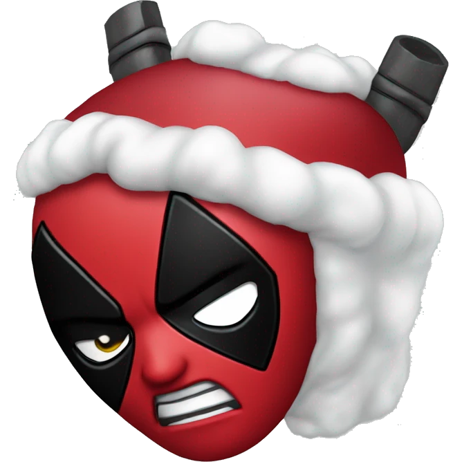 Deadpool with my face emoji