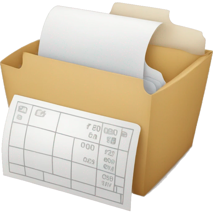 Receipt restaurant  emoji