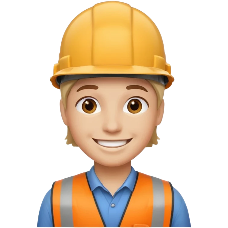 twitter with a hardhat on emoji