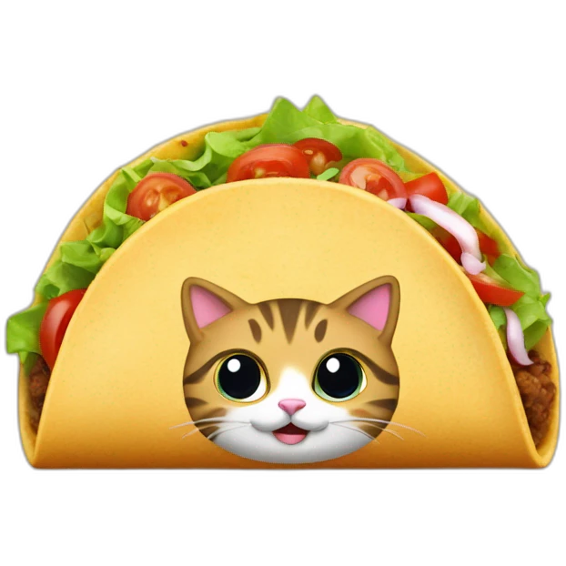 Cat taco takeout  emoji