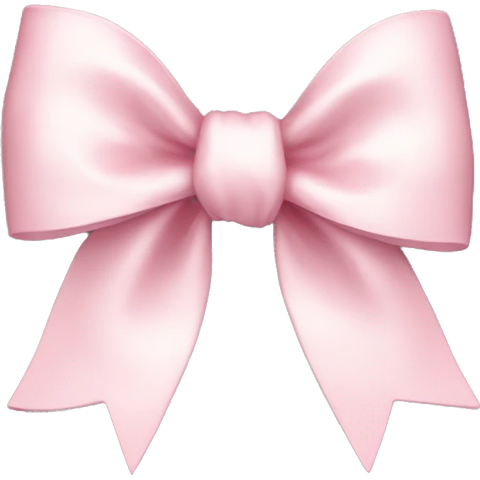 pale pink bow emoji