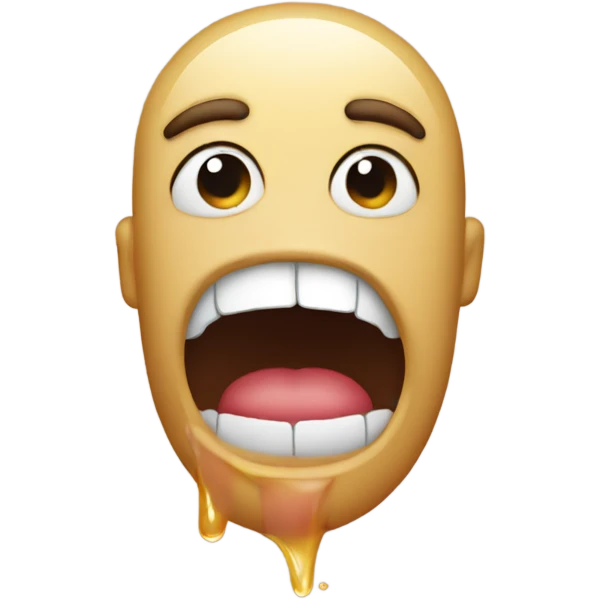 clearly dry mouth emoji