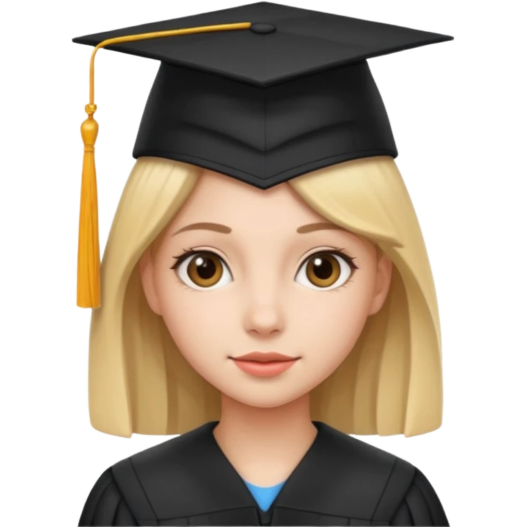graduating cap girl emoji