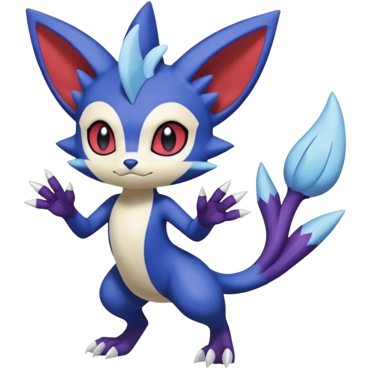 Meloetta-Weavile-Sneasel-Meowstic-Pokémon-Fakémon-fusion-hybrid-creature emoji