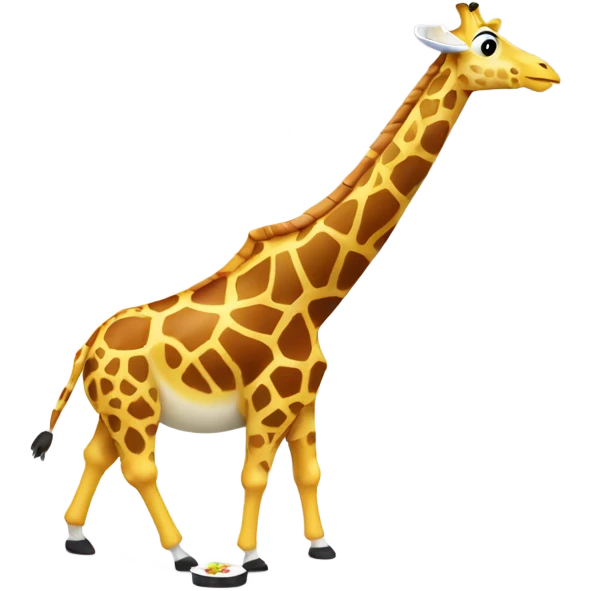 Giraffe eating sushi’s emoji