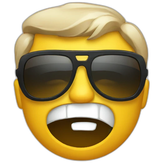 emoji angry with wearing sunglass emoji