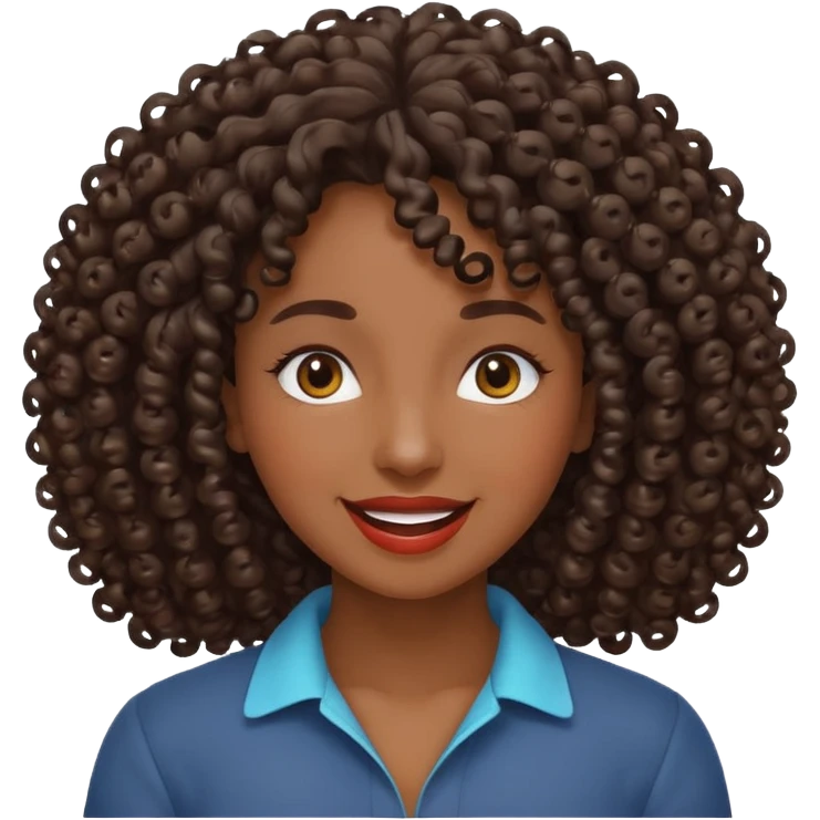 Cacheada apaixonada  emoji