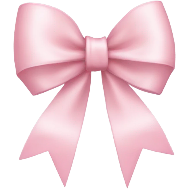 light pink ribbon bow emoji