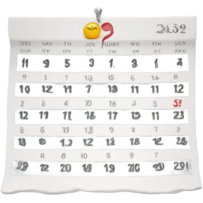 calendar with $  emoji