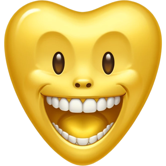 gold tooth no face emoji