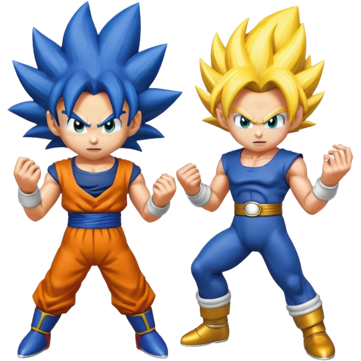 Goku and vegeta gun shoot sonic save Goku potara earrings = sonic Goku super Saiyan 3 emoji