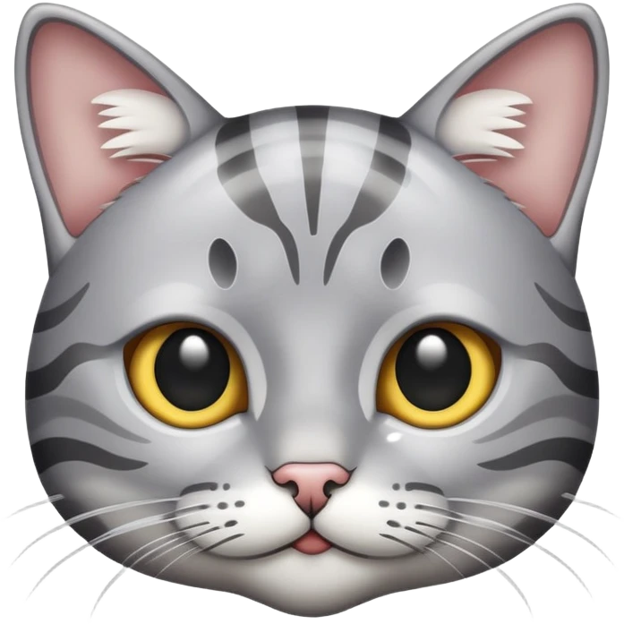 Silver tabby cat  emoji