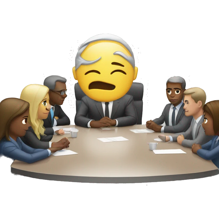 Meeting with public relations  emoji