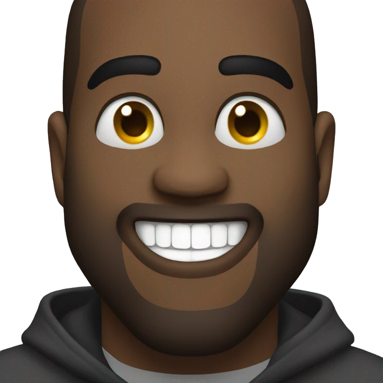 Kanye west smiling  emoji