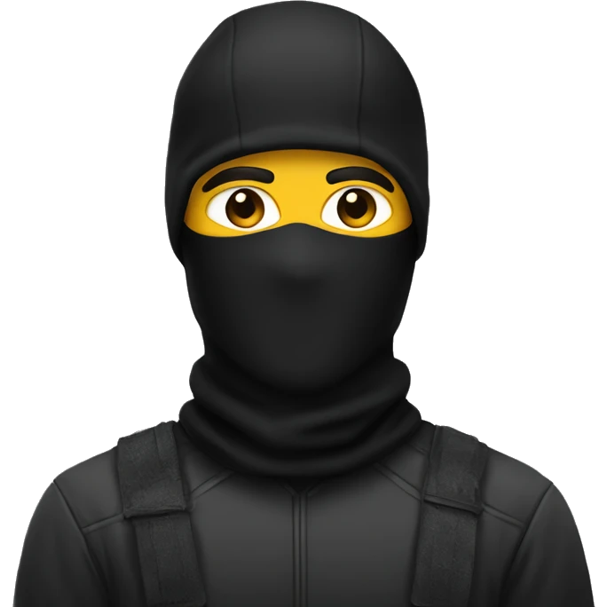 balaclava with man emoji