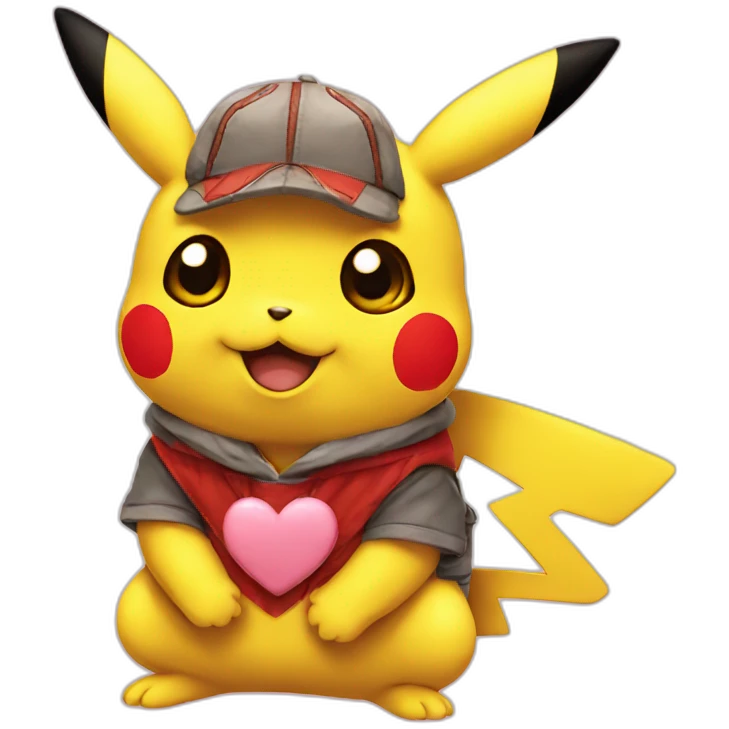 Love pikachu emoji