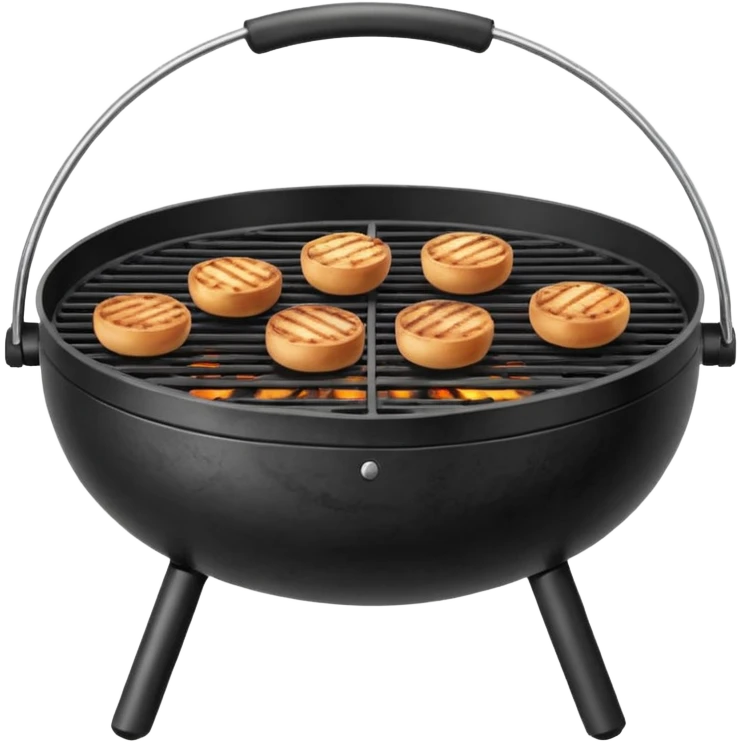 Grill – round charcoal or gas grill emoji