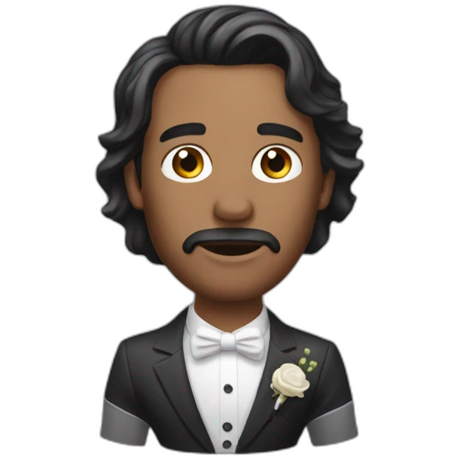 Homme menace la mariée emoji