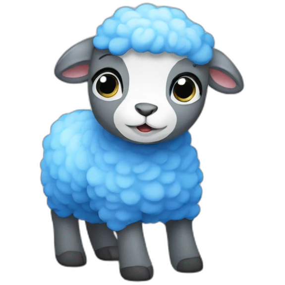 Blue lamb emoji