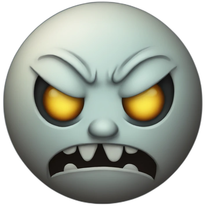Evil moon emoji emoji