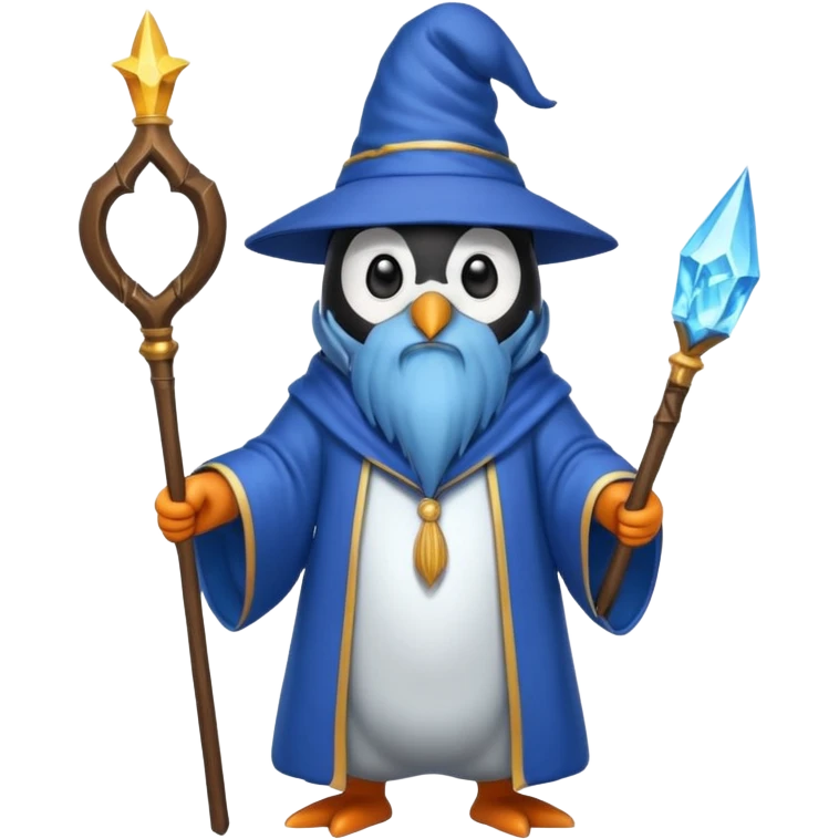 Penguin Wizard emoji