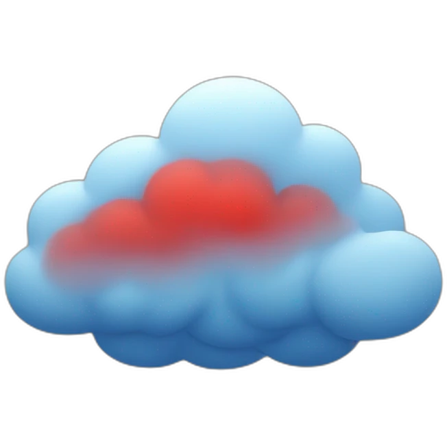 red gas cloud emoji