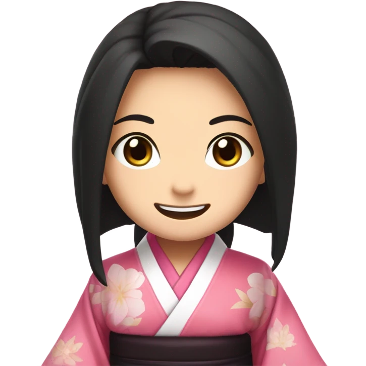 Nezuko smiling emoji