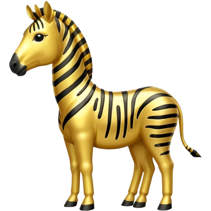 gold zebra emoji