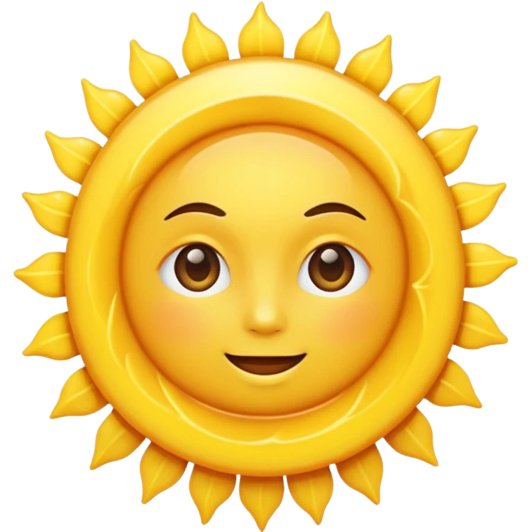 classic sun emoji