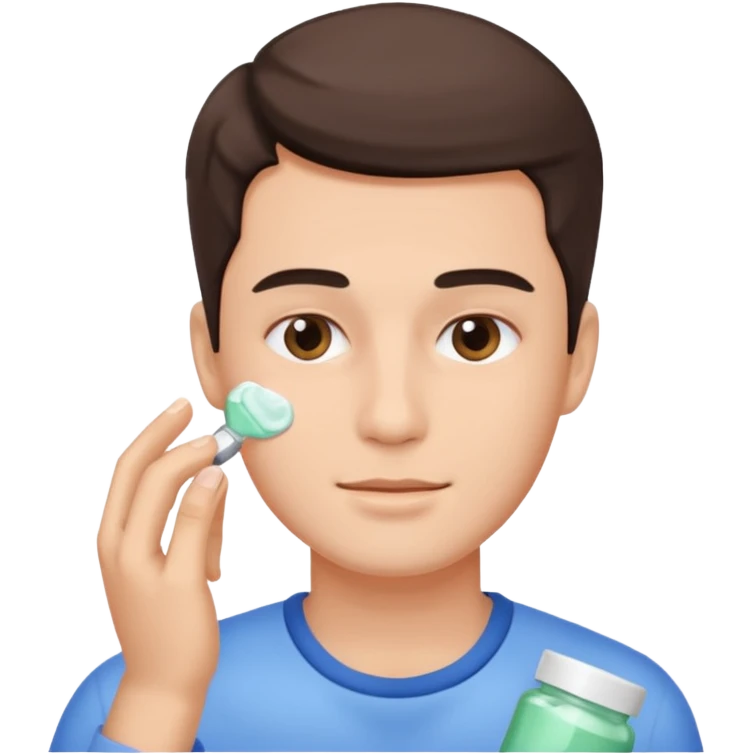skincare routine man emoji