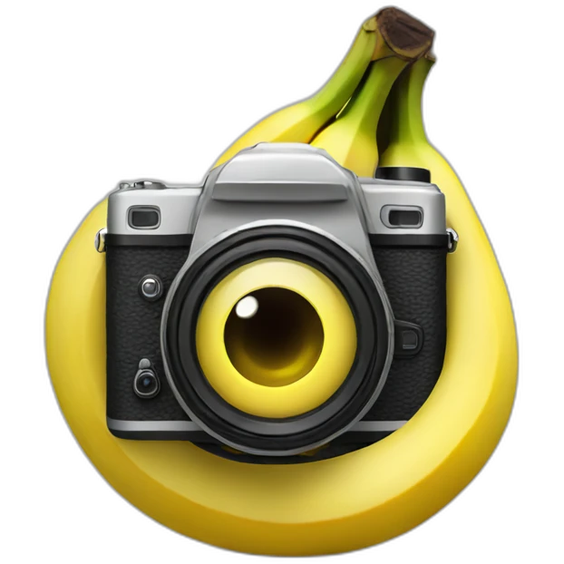 Banana holding camera emoji