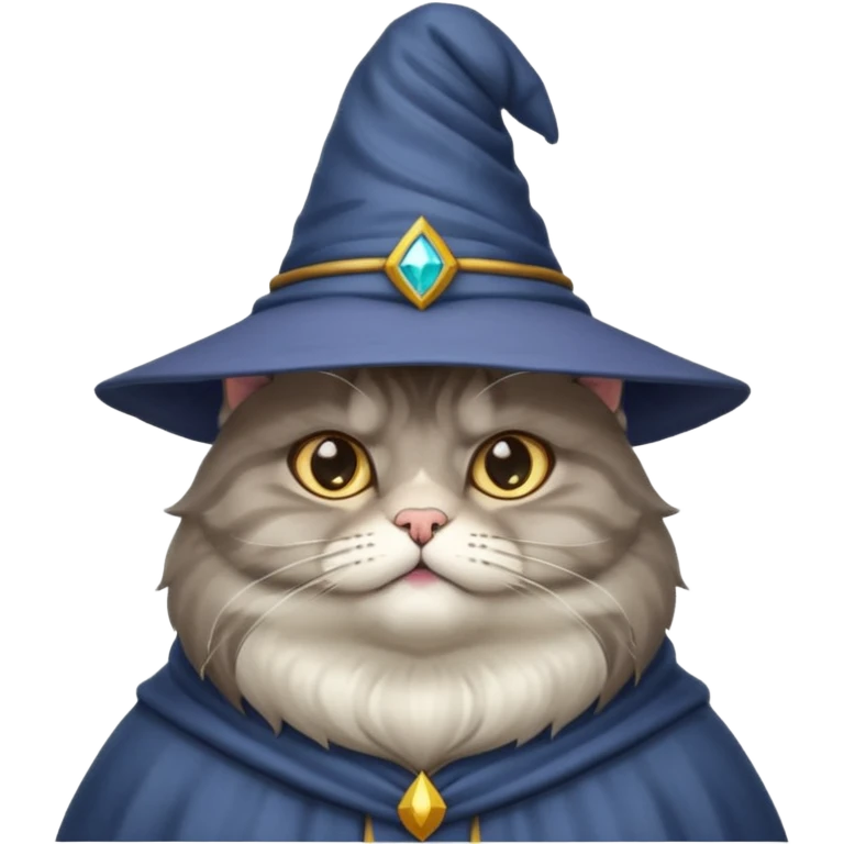 A wizard fat cat emoji