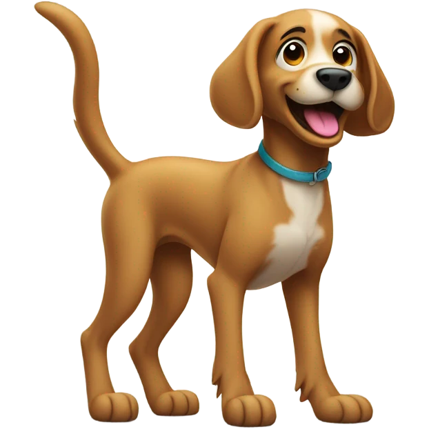 Dog dancing emoji
