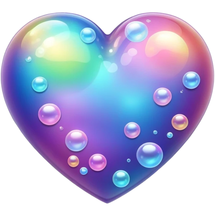 heart with bubbles emoji