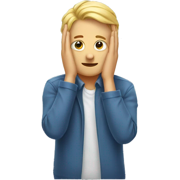 hands on head emoji
