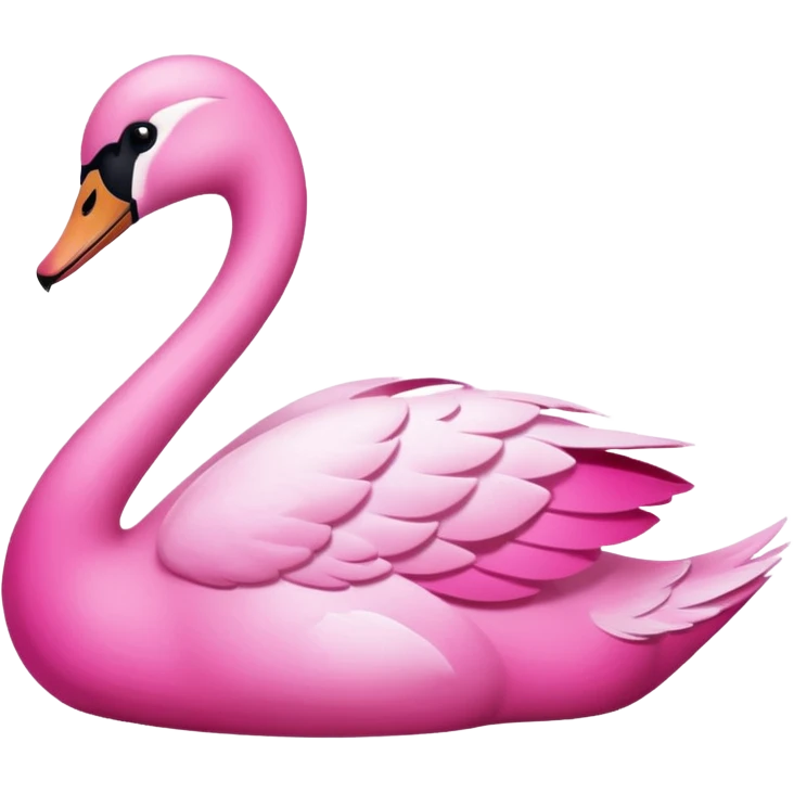 Pink swan  emoji